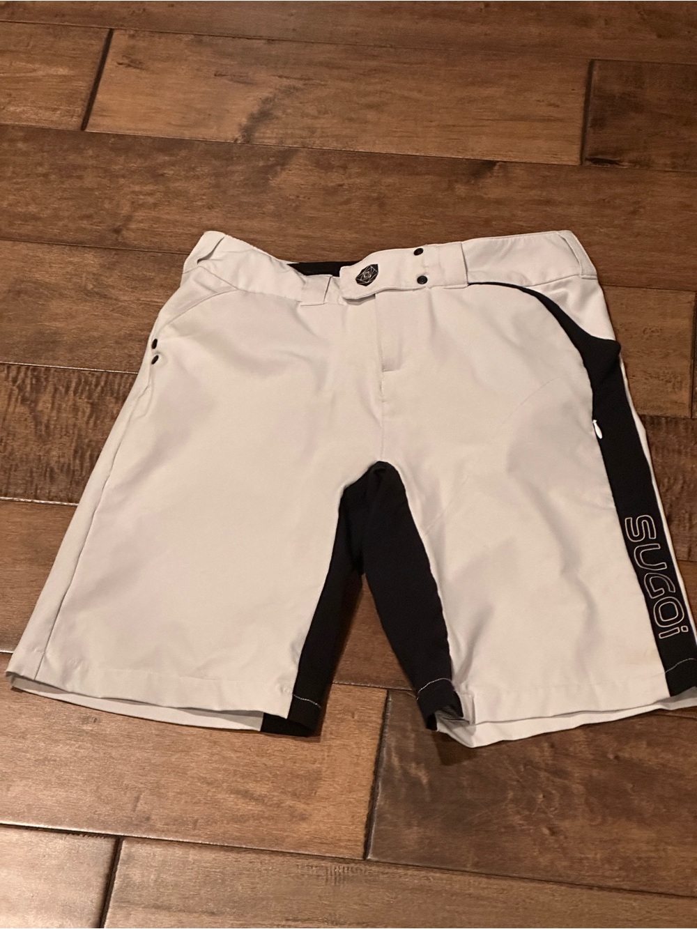 SUGOI White and Black Women's Athletic Shorts